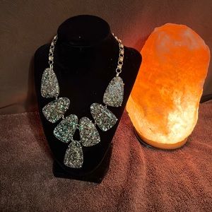 Kendra Scott Abalone Purple Necklace with Adjustable Gold Chain